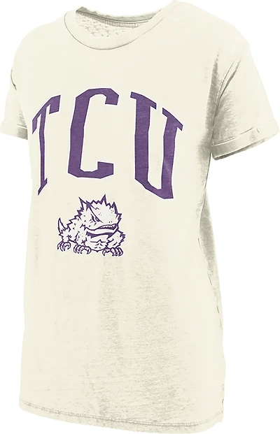 Three Square Women's Texas Christian University New Zealand Vintage Boyfriend T-shirt