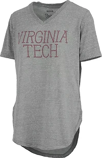 Three Square Women's Virginia Tech Chain-Stitch Startdust Knobi Graphic T-shirt