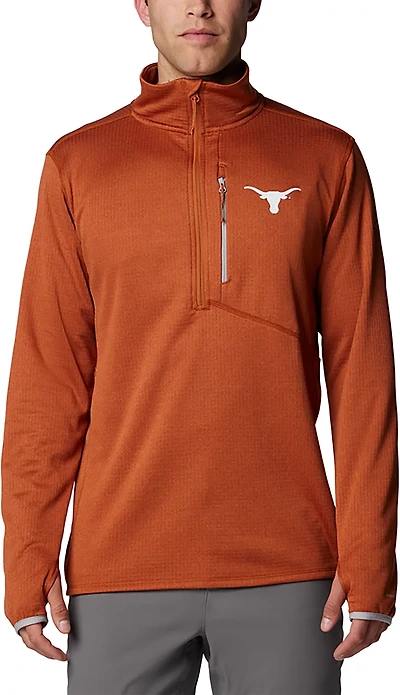 Columbia Texas Longhorns Park View Grid Fleece Omni-Wick Half-Zip Jacket