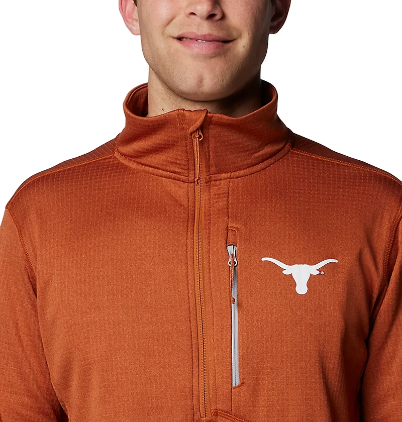 Columbia Texas Longhorns Park View Grid Fleece Omni-Wick Half-Zip Jacket