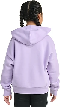 adidas Girls' Essential Big Logo Fleece Pullover Hoodie