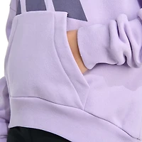 adidas Girls' Essential Big Logo Fleece Pullover Hoodie