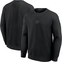 Fanatics Men's Stars Authentic Pro Road Fleece Long Sleeve Crew Top