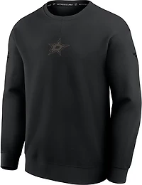 Fanatics Men's Stars Authentic Pro Road Fleece Long Sleeve Crew Top