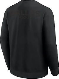 Fanatics Men's Stars Authentic Pro Road Fleece Long Sleeve Crew Top