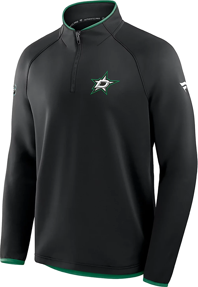 Fanatics Men's Stars Authentic Pro Rink Fleece Long Sleeve 1/4 Zip