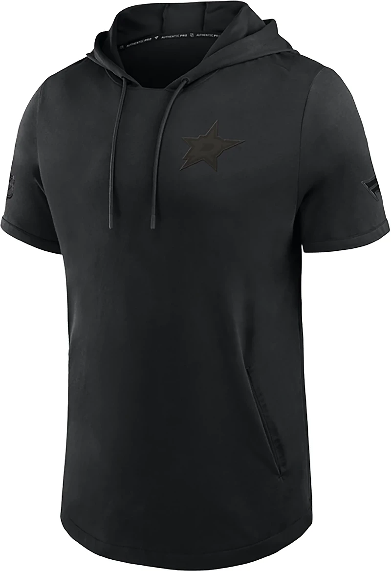 Fanatics Men's Stars Authentic Pro Road Lightweight Short Sleeve Pullover Hoodie