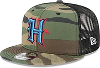 New Era Men's Houston Texans EG OTC Camo Trucker 9FIFTY Cap
