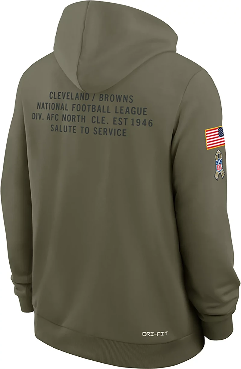 Nike Men's Browns Salute to Service Dri-FIT Sideline Long Sleeve Hoodie
