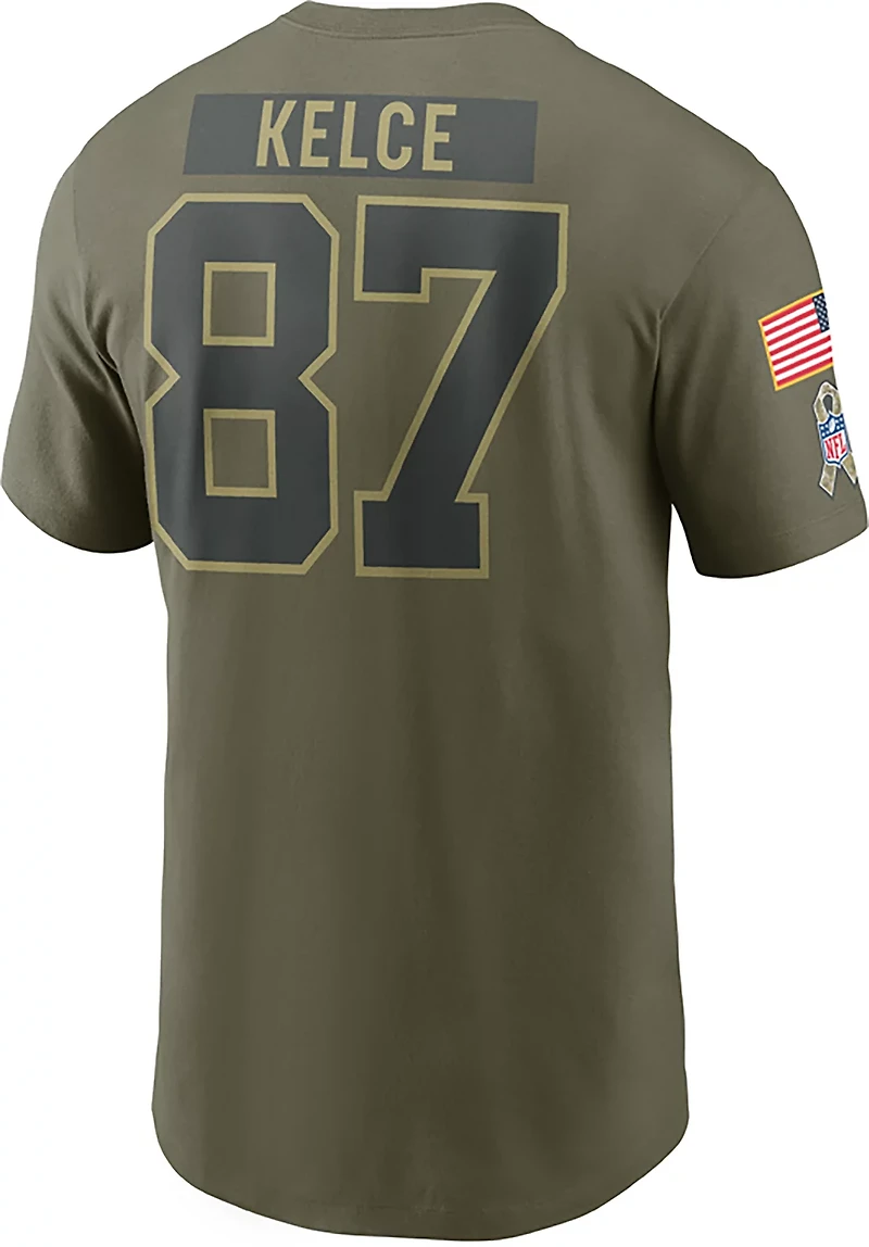 Nike Men's Chiefs Salute to Service Travis Kelce Player Name & Number T-shirt
