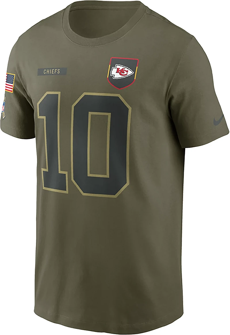 Nike Men's Chiefs Salute to Service Isiah Pacheco Player Name & Number T-shirt