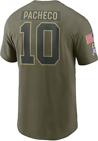 Nike Men's Chiefs Salute to Service Isiah Pacheco Player Name & Number T-shirt
