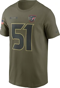 Nike Men's Texans Salute to Service Will Anderson Jr. Player Name & Number T-shirt