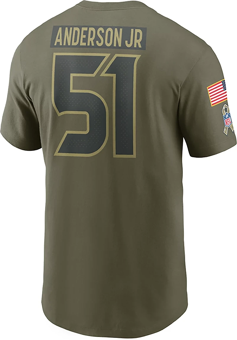 Nike Men's Texans Salute to Service Will Anderson Jr. Player Name & Number T-shirt