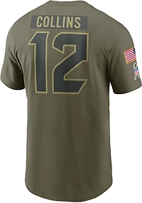 Nike Men's Texans Salute to Service Nico Collins Player Name & Number T-shirt