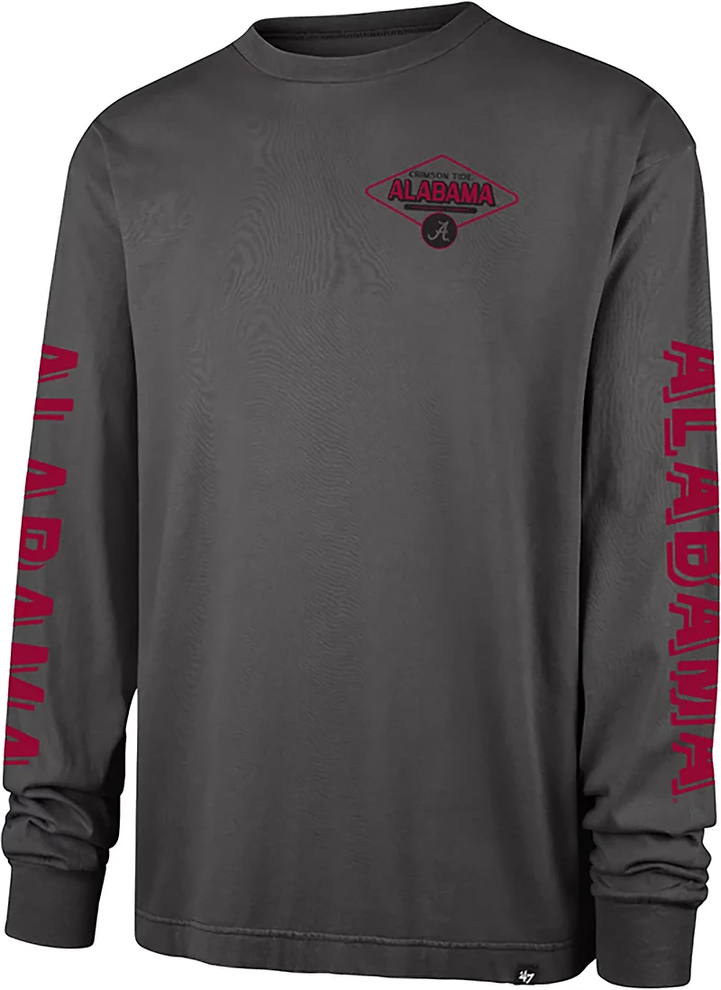 '47 Men's Alabama Crimson Tide Cairn Ravine Foundation Long Sleeve T-shirt