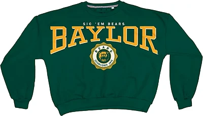 Pressbox Women's Baylor Parthenon Janise Oversize Crew Sweatshirt
