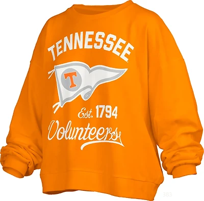 Pressbox Women's Tennessee Old Standard Puff Janise Oversize Crew Sweatshirt