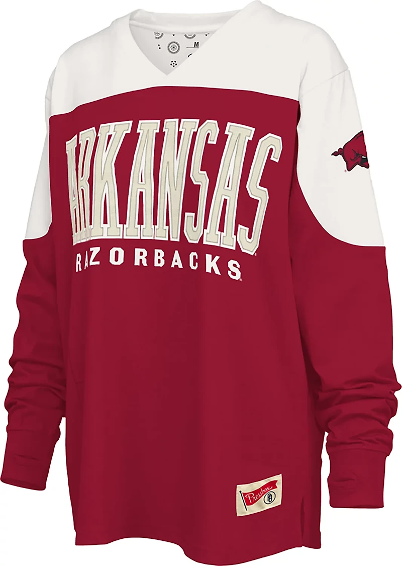 Pressbox Women's Arkansas Southlawn Victory Long Sleeve Top