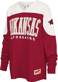 Pressbox Women's Arkansas Southlawn Victory Long Sleeve Top