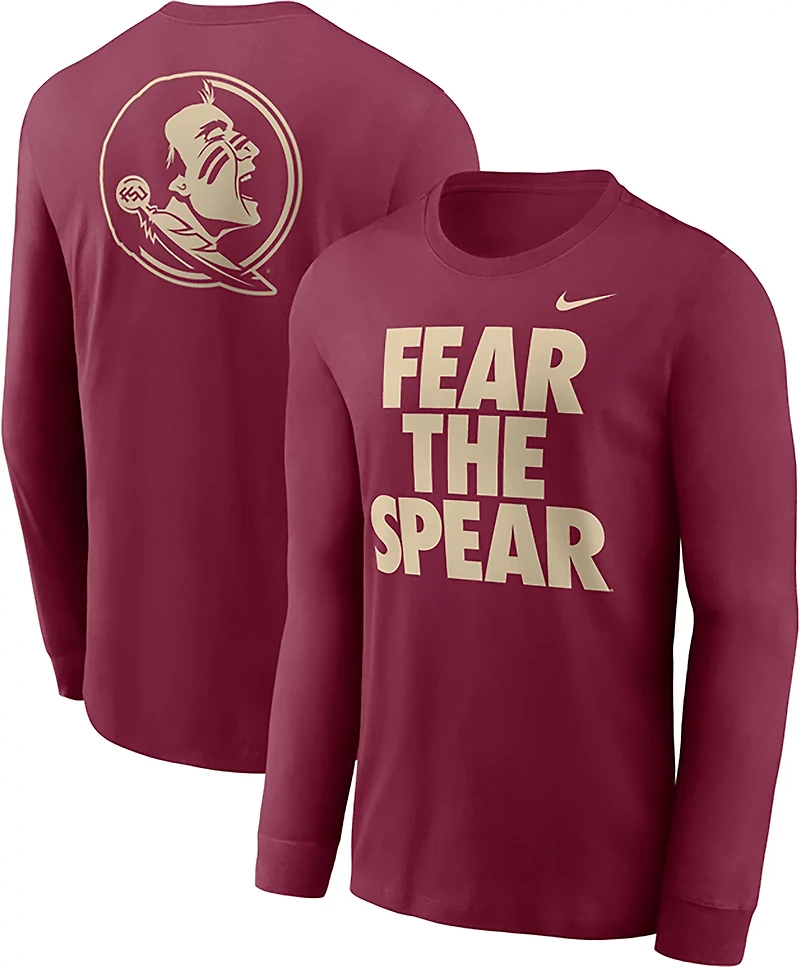 Nike Men's Florida State Slogan Double Sided Long Sleeve T-shirt