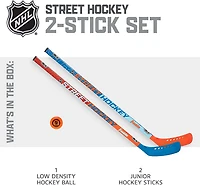 Franklin Sports NHL Future Champs Kids' 2 Player Street Hockey Sticks Set