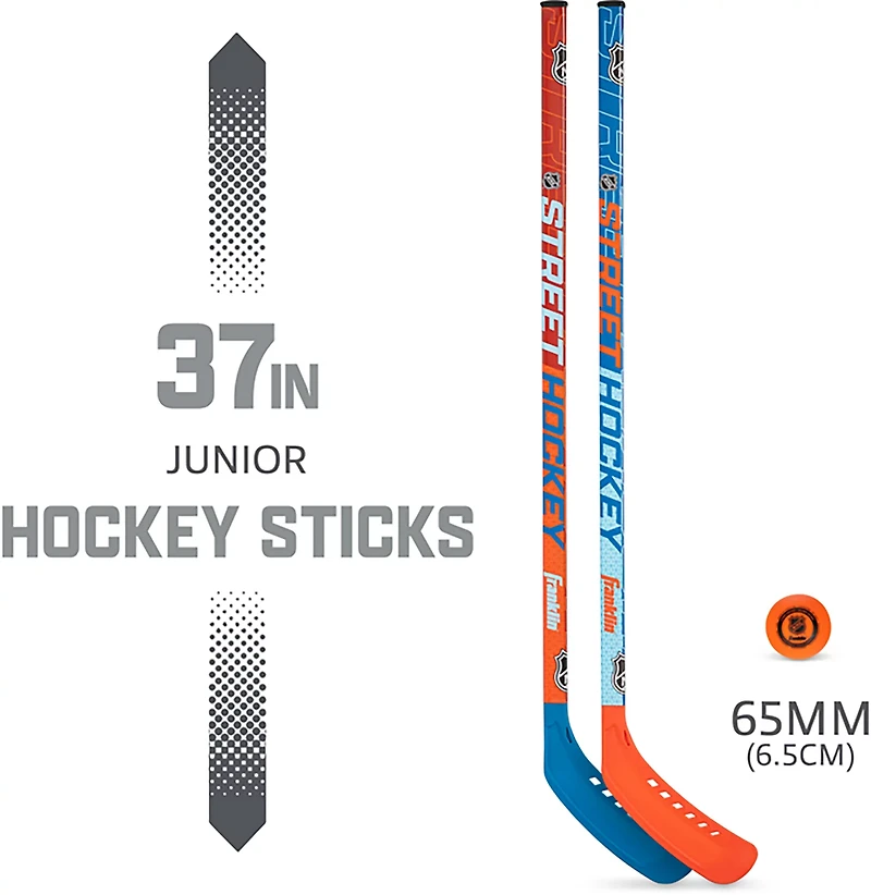 Franklin Sports NHL Future Champs Kids' 2 Player Street Hockey Sticks Set