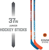 Franklin Sports NHL Future Champs Kids' 2 Player Street Hockey Sticks Set