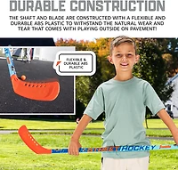 Franklin Sports NHL Future Champs Kids' 2 Player Street Hockey Sticks Set