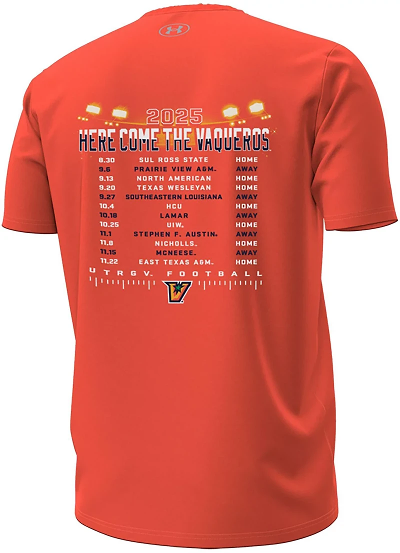 Under Armour Men's University of Texas Rio Grande Valley Stadium Lights Schedule Graphic T-shirt