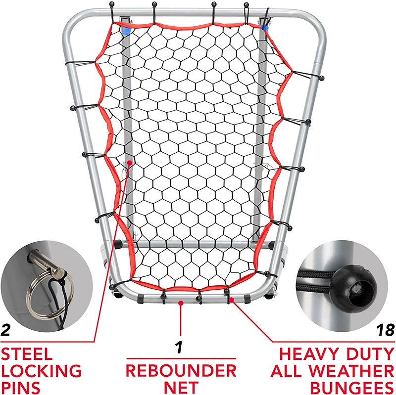 Franklin Sports Basketball Pass Back Rebounder Net