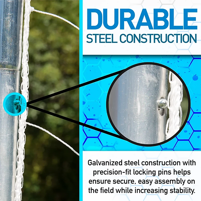 Franklin Sports Galvanized Steel 4' x 6' Folding Goal