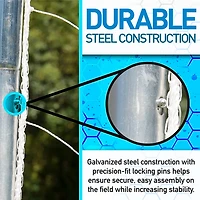 Franklin Sports Galvanized Steel 4' x 6' Folding Goal