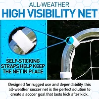 Franklin Sports Galvanized Steel 4' x 6' Folding Goal