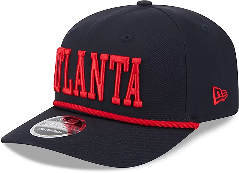 New Era Men's Atlanta Braves Cotton Wordmark 9SEVENTY SS Cap