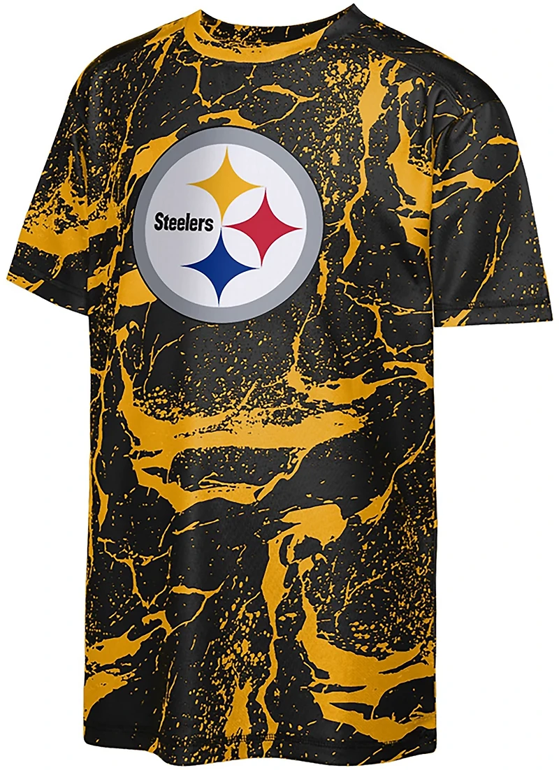 Outerstuff Youth Steelers Endzone Sublimated T-shirt