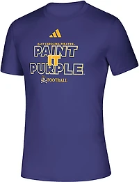 adidas Men's East Carolina University Pirates Paint It Purple Short Sleeve T-shirt