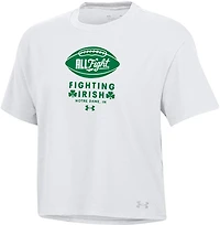 Under Armour Women's University of Notre Dame Fighting Irish All Fight Football Over Team Day Short Sleeve Graphic T-shirt