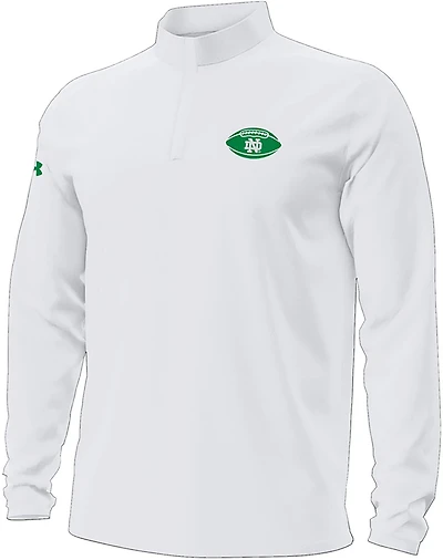 Under Armour Men's University of Notre Dame Fighting Irish Primary Logo Small Football Motion 1/4 Zip Pullover