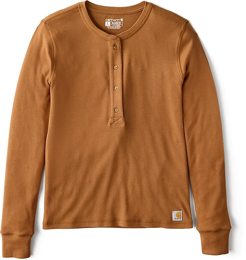 Carhartt Women's TENCEL Fiber Series Relaxed Fit Long Sleeve Henley Shirt