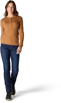Carhartt Women's TENCEL Fiber Series Relaxed Fit Long Sleeve Henley Shirt