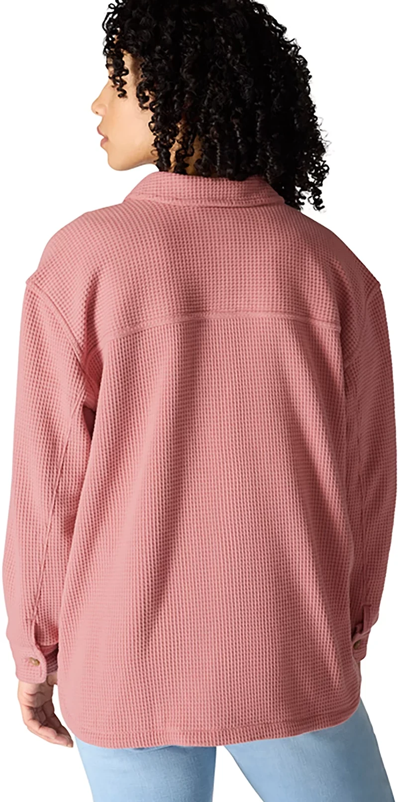 Carhartt Women's Heavyweight Waffle Knit Long Sleeve Button Up Shirt