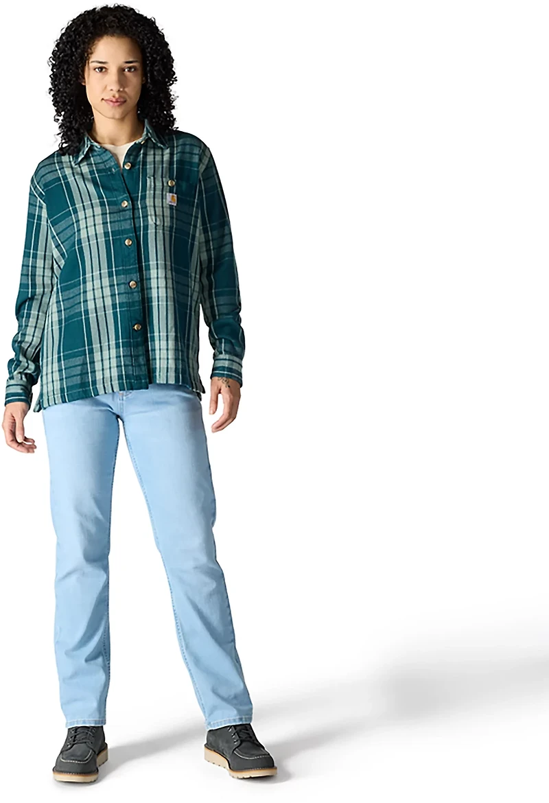 Carhartt Women's TENCEL Twill Plaid Button Up Shirt