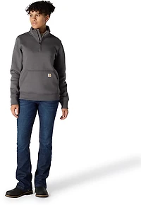 Carhartt Women's Mock Neck 1/4-Zip Sweatshirt