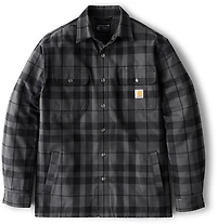 Carhartt Men's Relaxed Fit Flannel Sherpa-Lined Shirt Jac