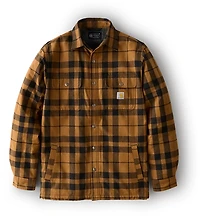 Carhartt Men's Relaxed Fit Flannel Sherpa-Lined Shirt Jac