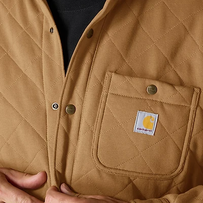 Carhartt Men's Heavyweight Quilted Snap Front Shirt Jac