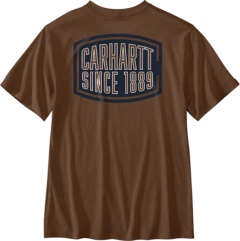 Carhartt Men's Relaxed Fit Lightweight Short Sleeve 1889 Pocket Graphic T-shirt