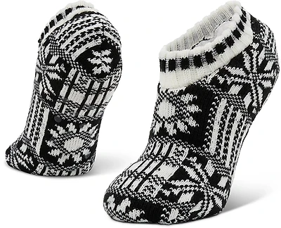 Magellan Outdoors Women's Sweatercuff Patchwork Lodge Slippers
