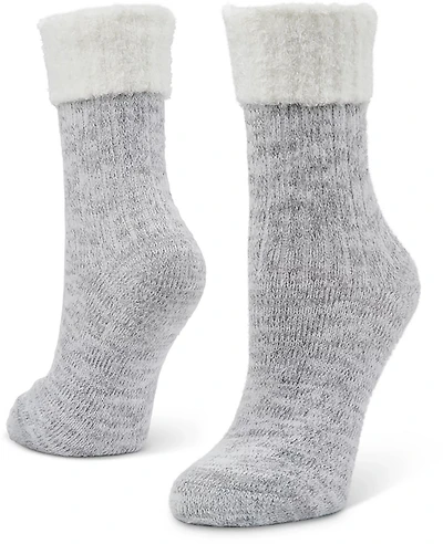 Magellan Outdoors Women's Foldover Heather Lodge Crew Socks